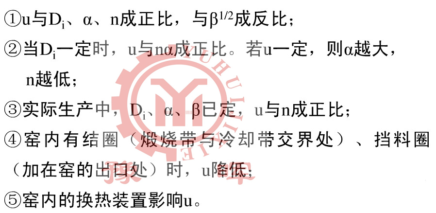 影響回轉窯產量因素